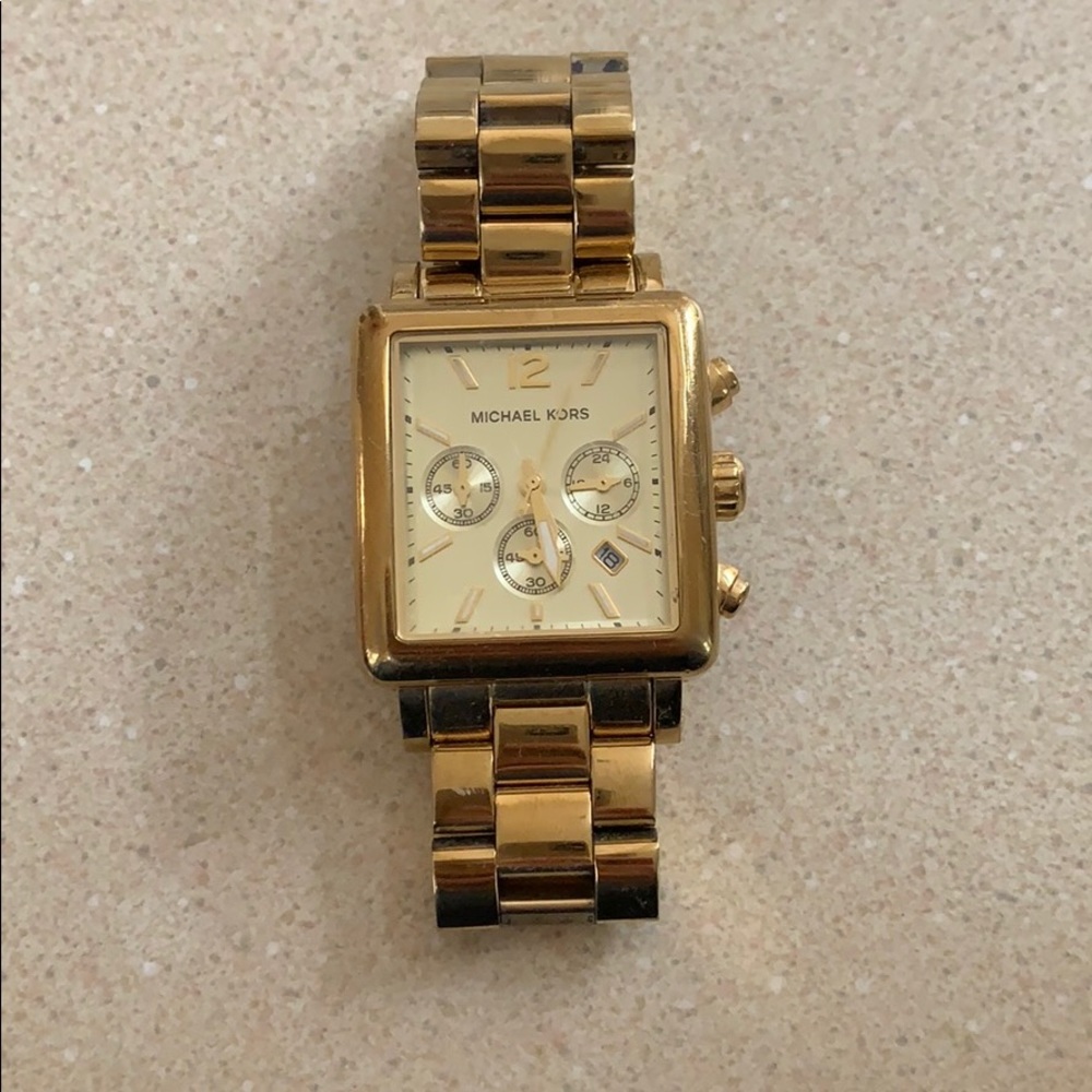 Gold Micheal Kors watch